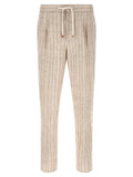 Brunello Cucinelli Striped Linen Trousers