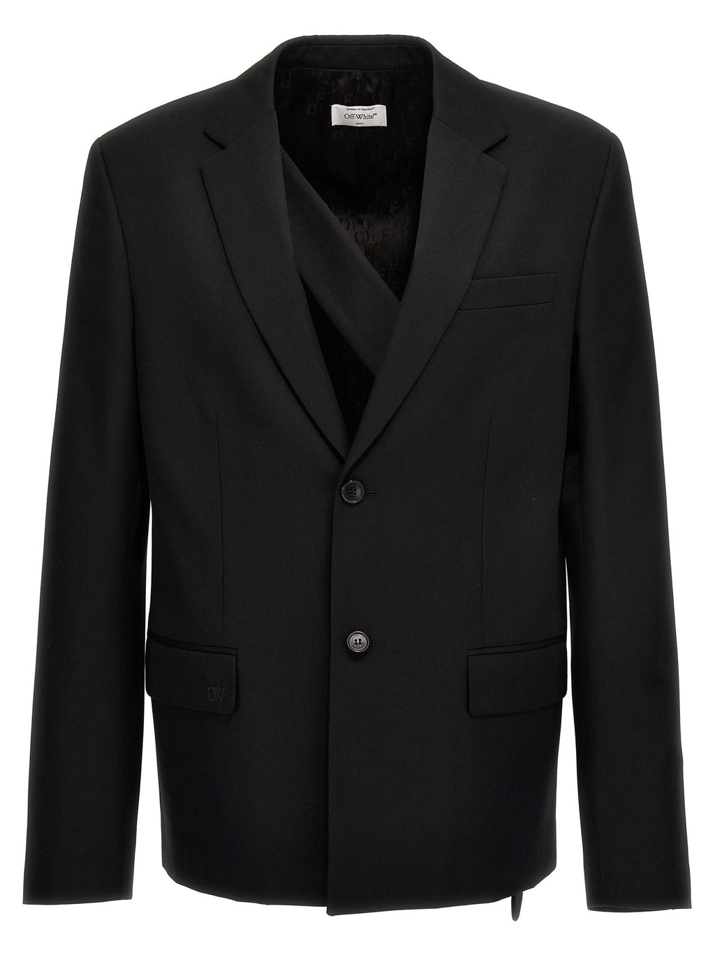 Off White Ow Embroidery Blazer