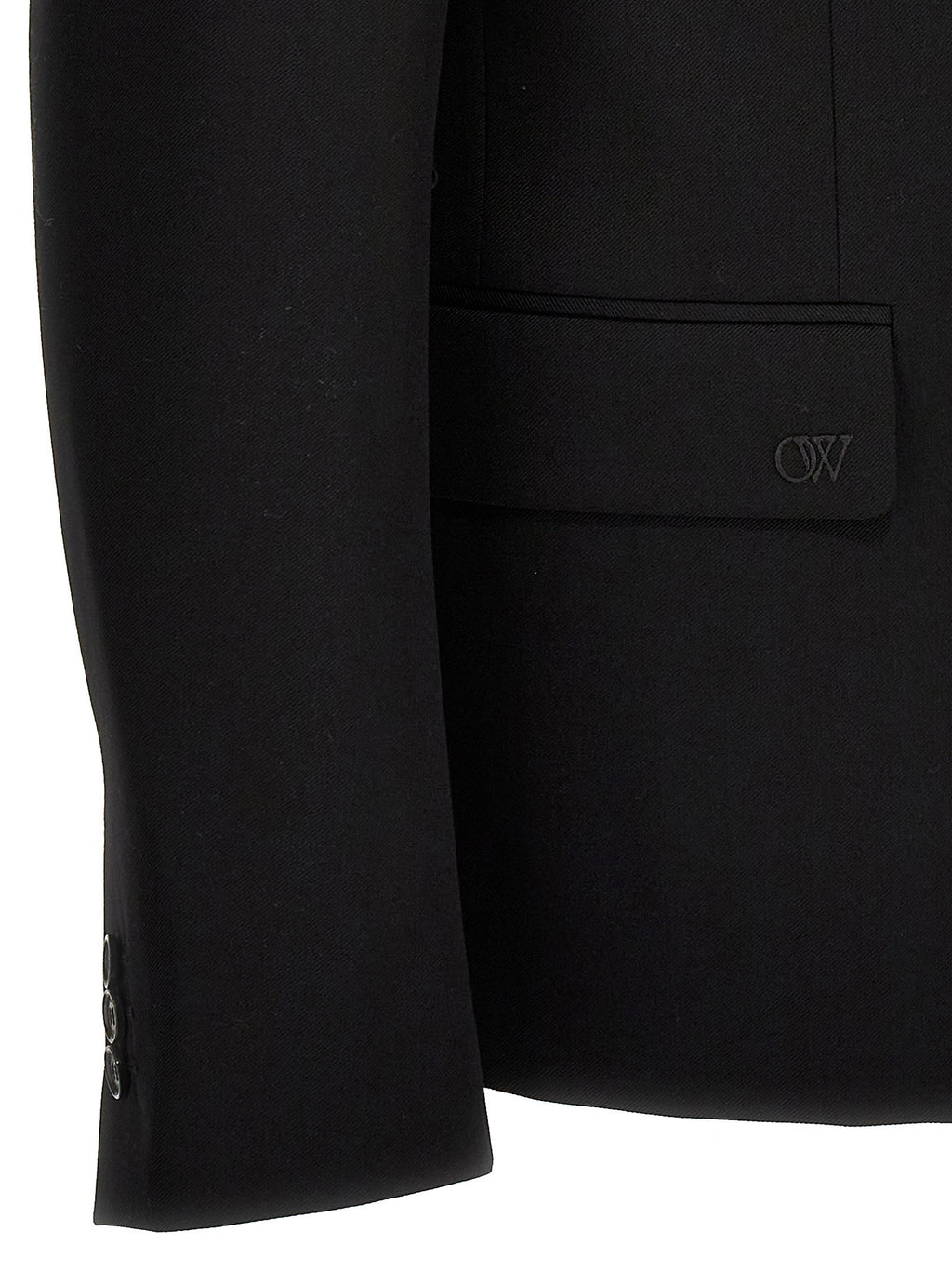 Off White Ow Embroidery Blazer