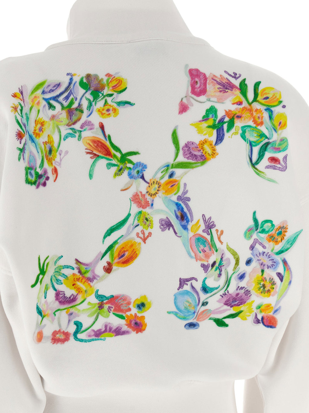 Off White Arrow Glowing Flower Sweatshirt