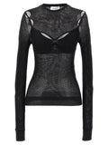 Off White Net Arrow Bralette Top