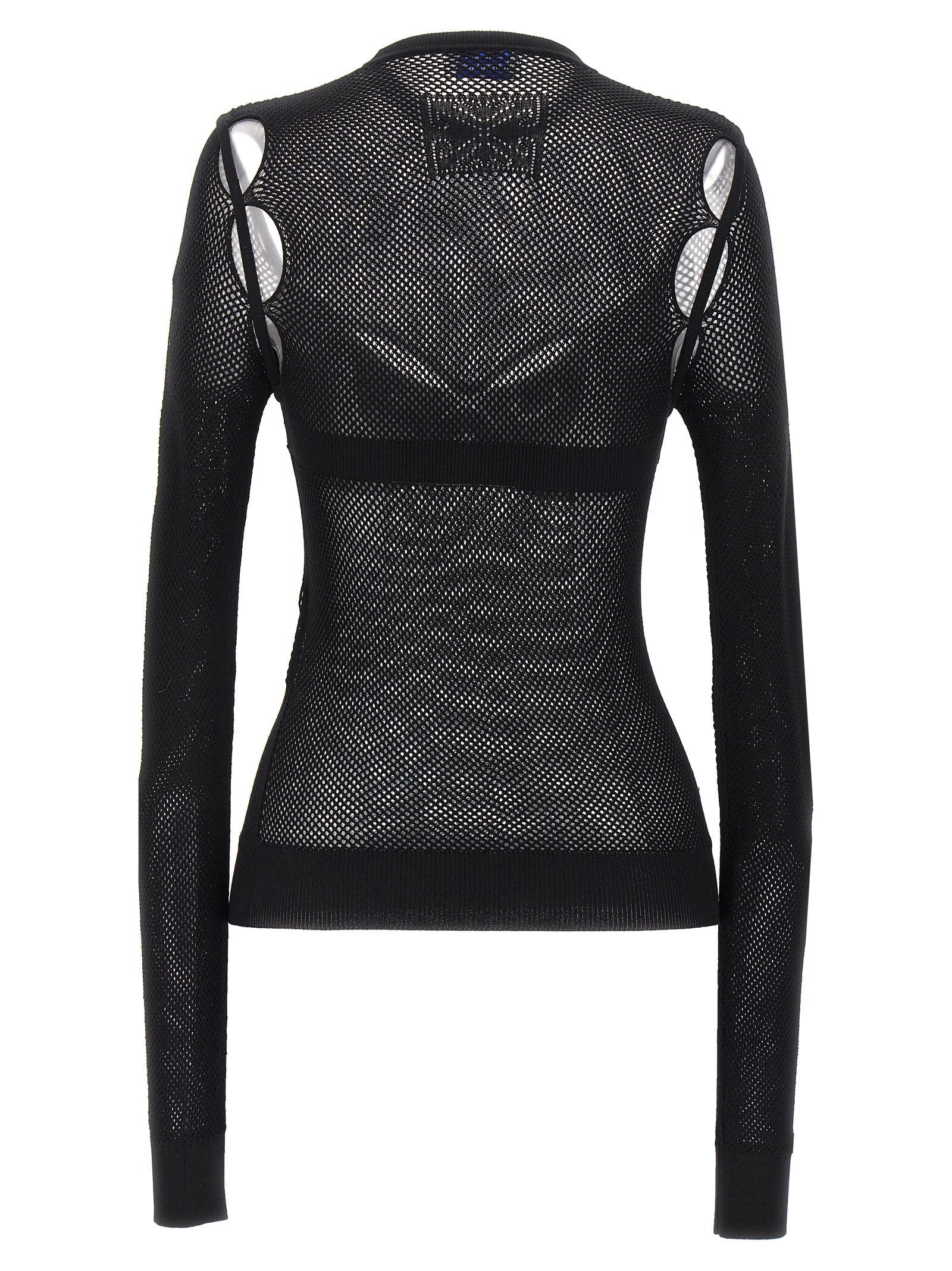 Off White Net Arrow Bralette Top