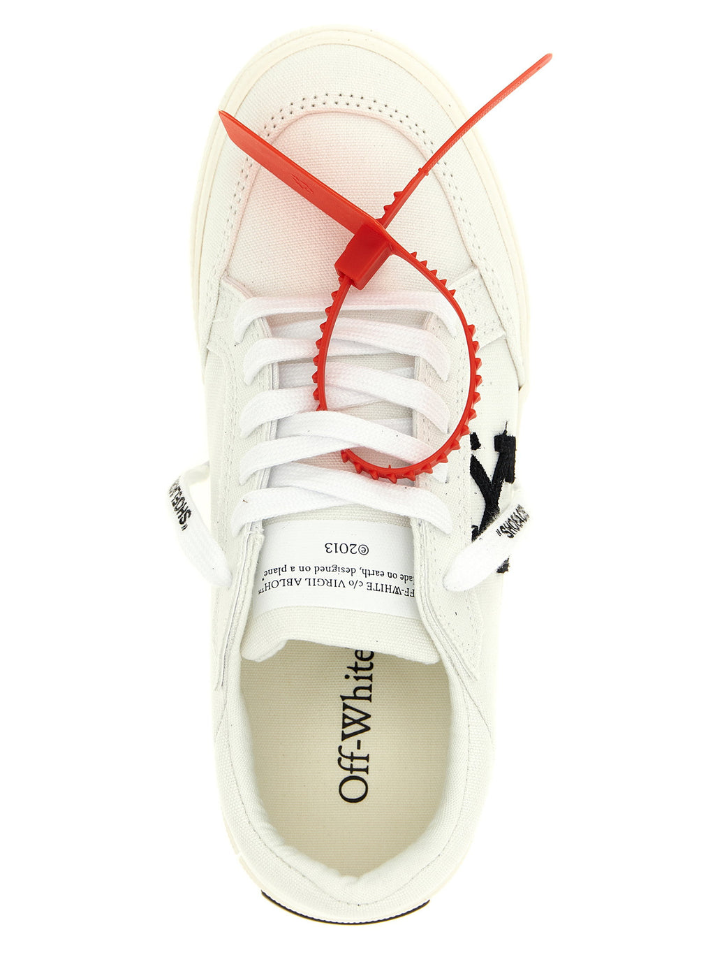 Off White Vulcanized Sneakers