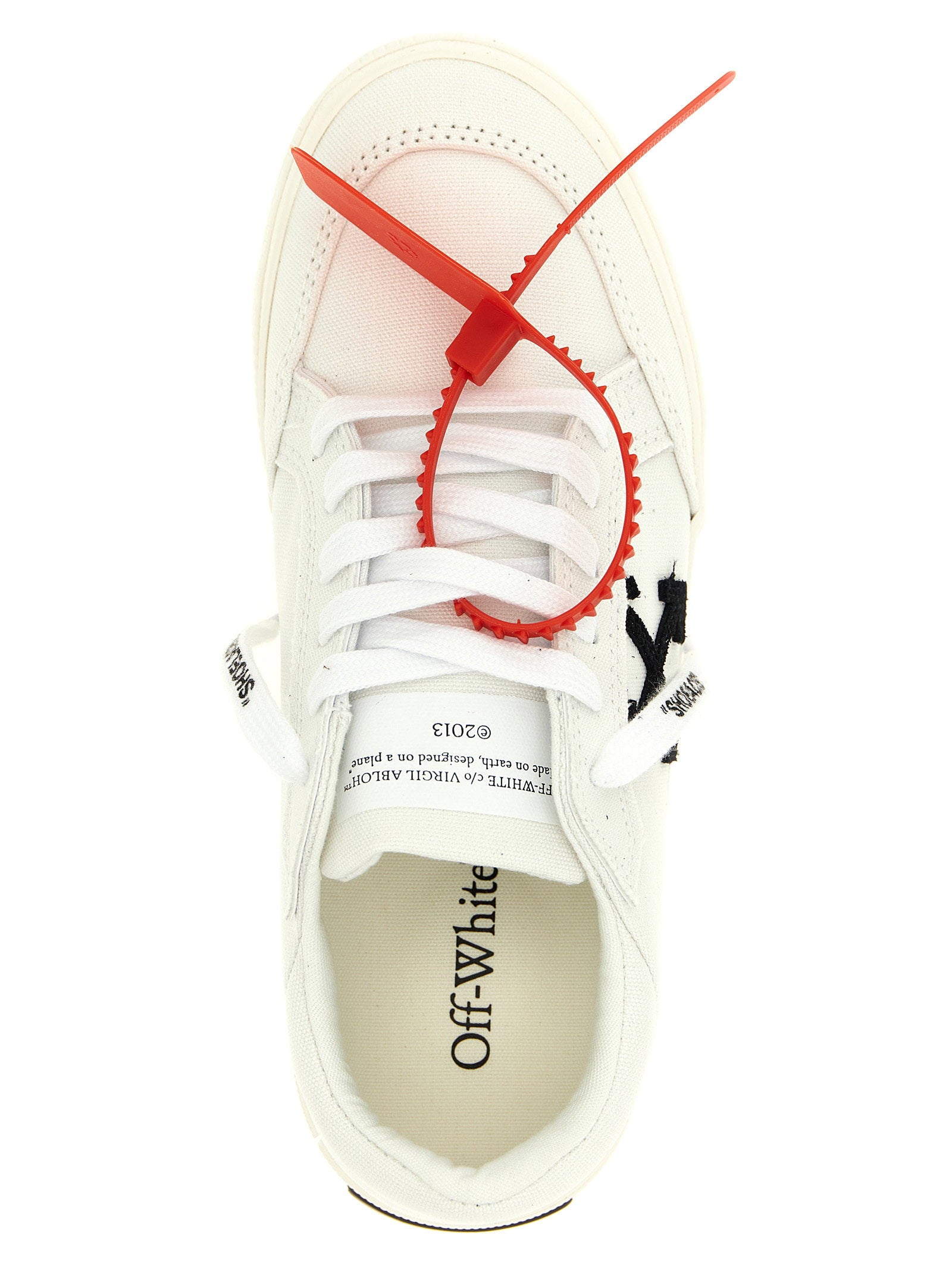Off White Vulcanized Sneakers
