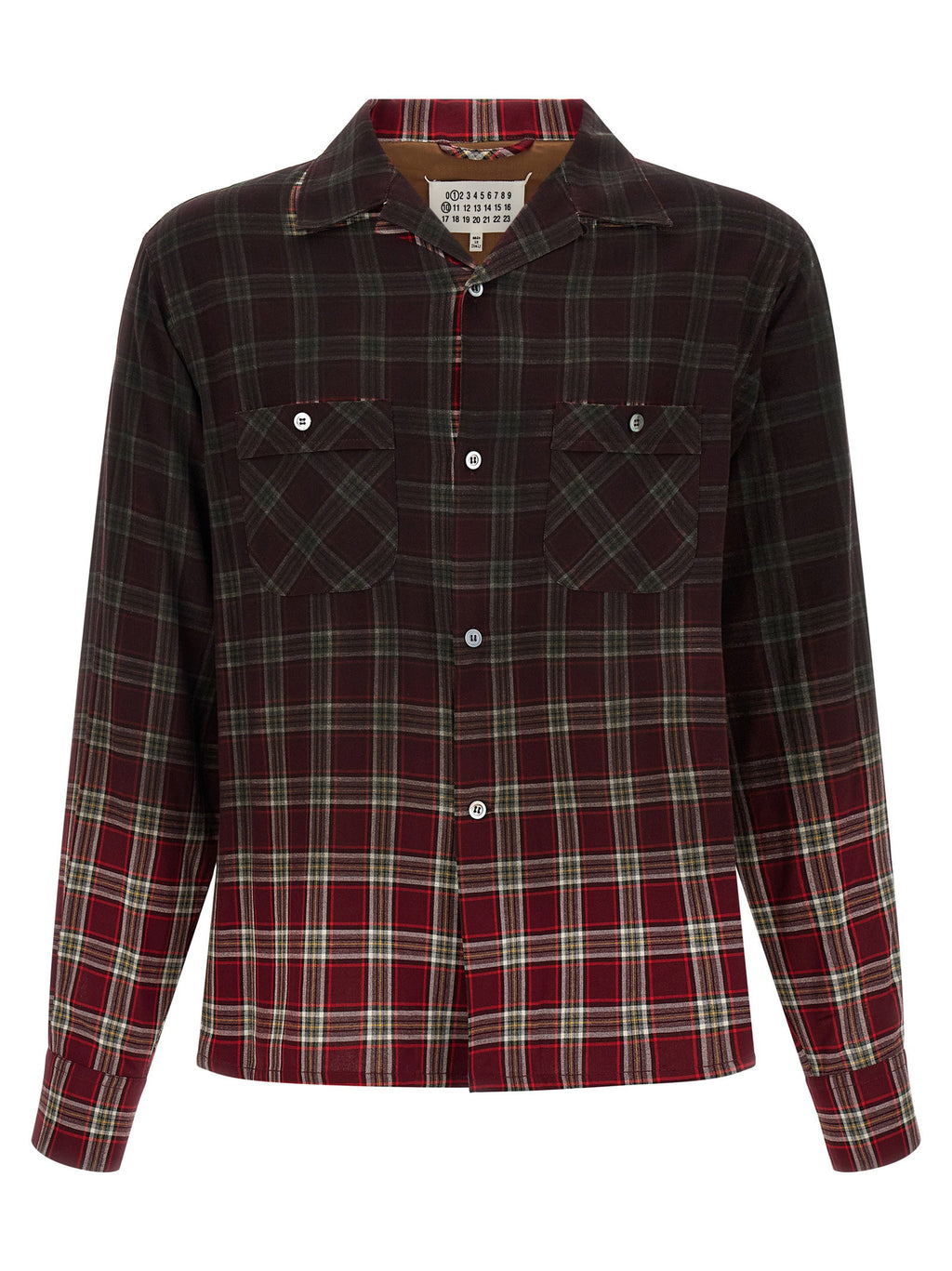 Maison Margiela Check Shirt With Gradient Effect