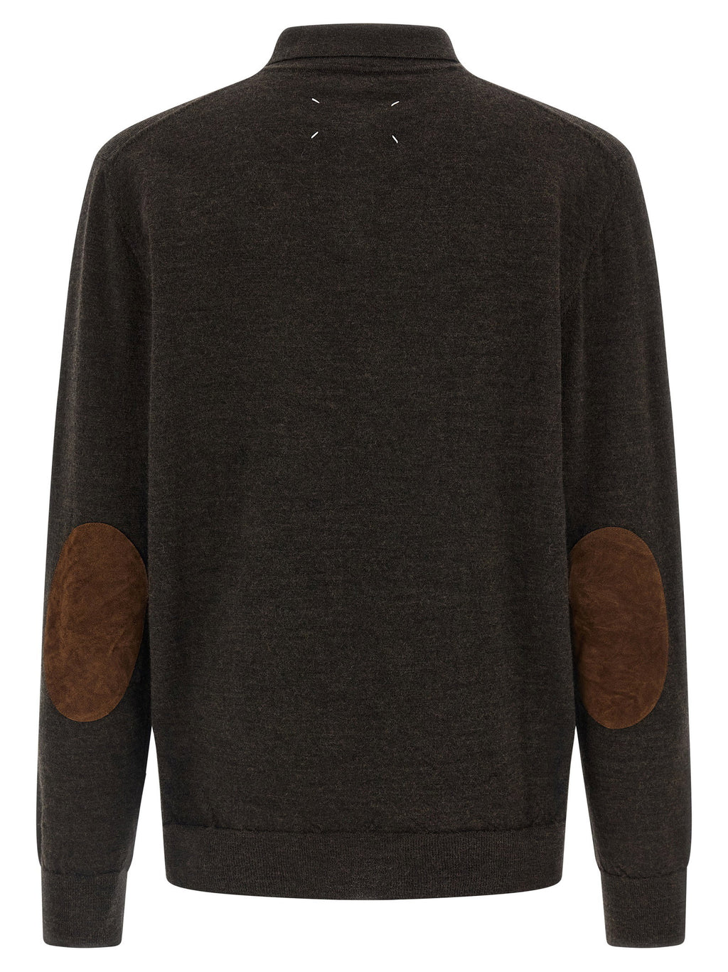 Maison Margiela Suede Patch Polo Shirt