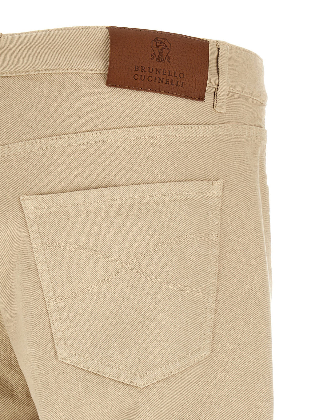 Brunello Cucinelli Coat Of Arms Embroidery Jeans